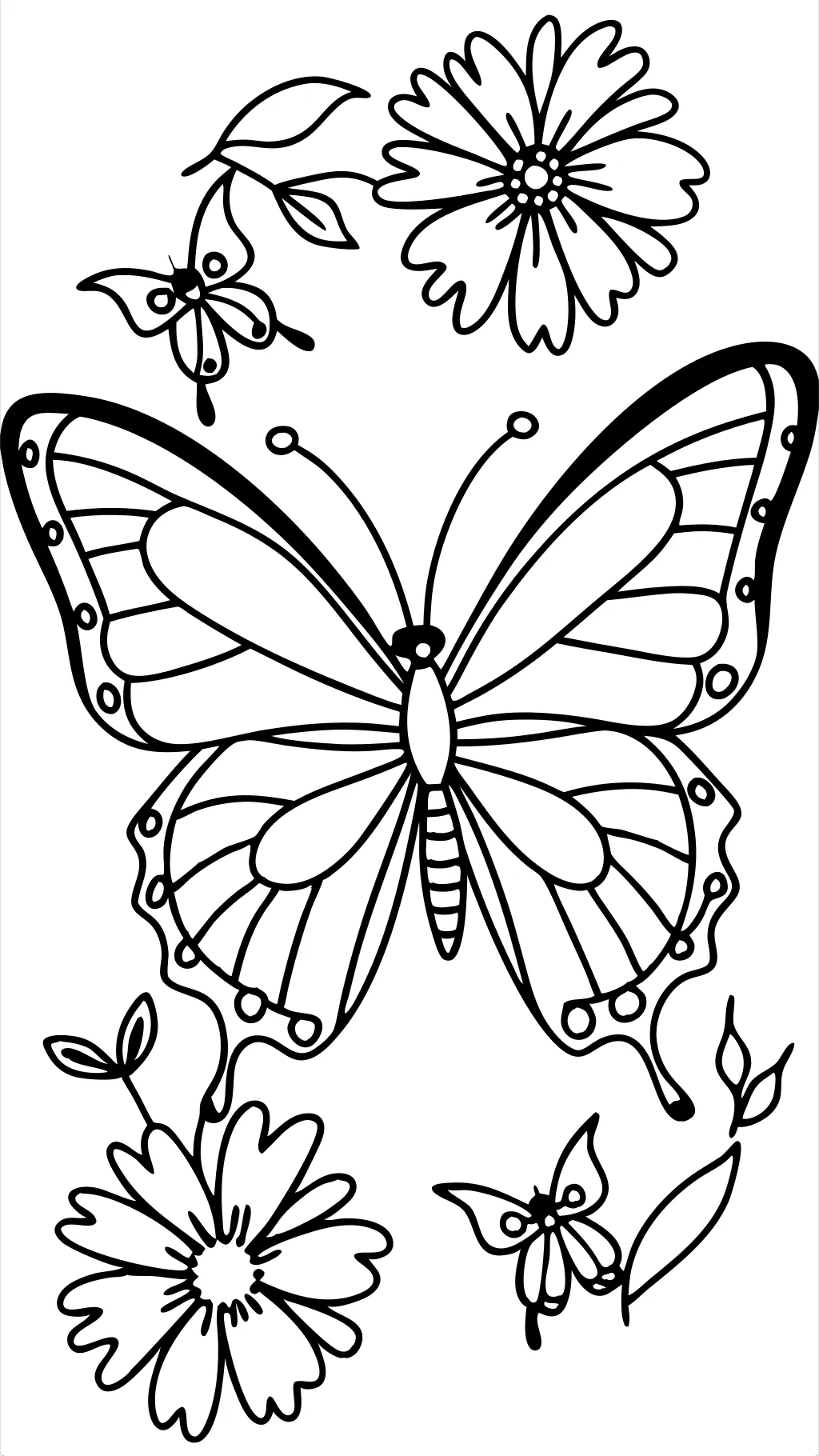 Páginas para colorear de mariposa gratis